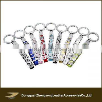 New design popular high quality PU material fashion personalized car keychain