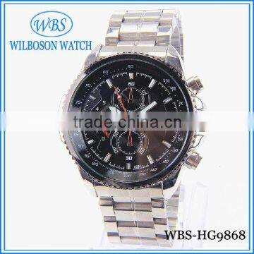 China men watches custom stainless steel watch quartz