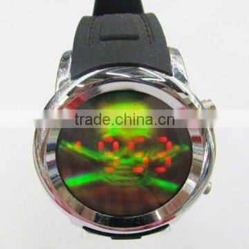 Latest fashion silicone LED skeleton cool watch(SW-457)