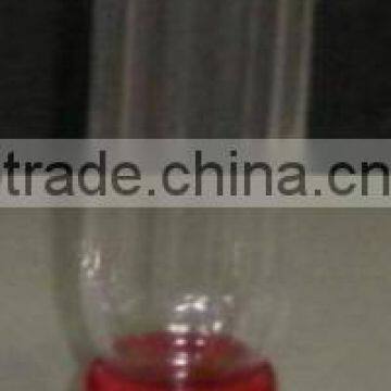 2016 new product !68 ml Iron hook transparent body ,red base, bird-feeder