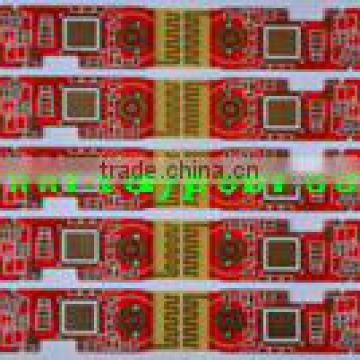 2 Layer PCB heavy copper 4oz PCB red solder mask gold finger game machnice PCB