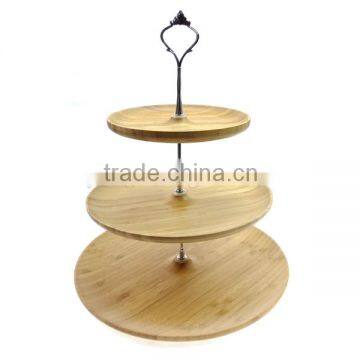 Bamboo wooden cake stands