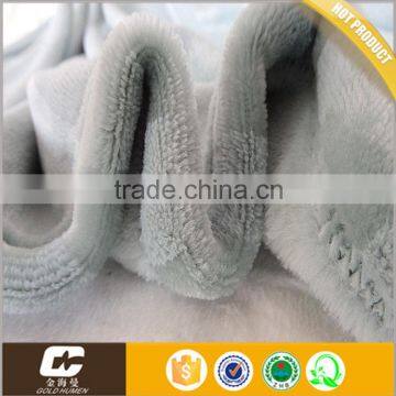 Solid Printed Coral Fleece Blanket