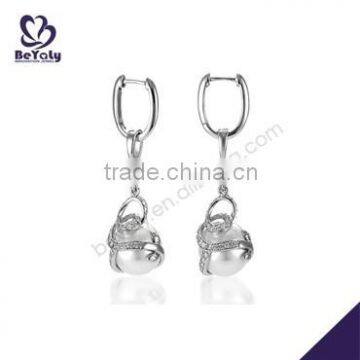 hot sale high quality sterling silver gold flower earring