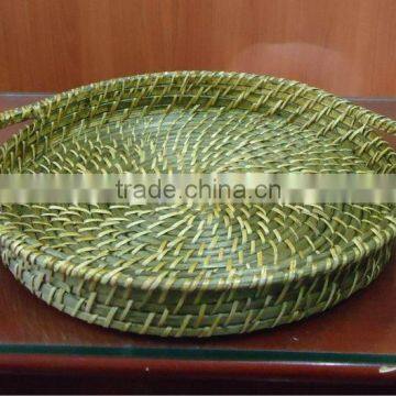 Unique bamboo-rattan bamboo tray new color 2016