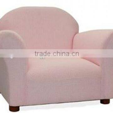 Roundy Ghingham Kid's Club Chair - Color: Pink