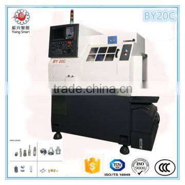 Yixing BY20A servo motor turret type high precision MITSUBISHI cnc lathe machine