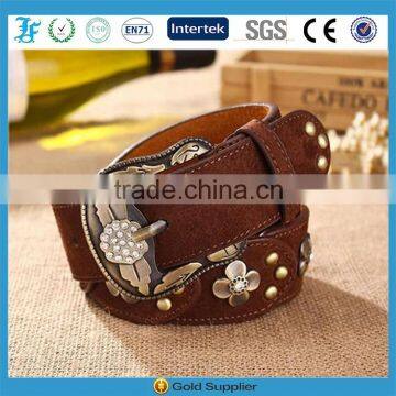 high quality fashion belts women with pig skin leather 2015