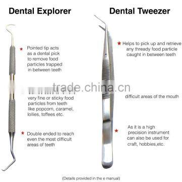 Dental Care Kit Dentist Tool Kit With Leather Case Dental Instruments photo-3