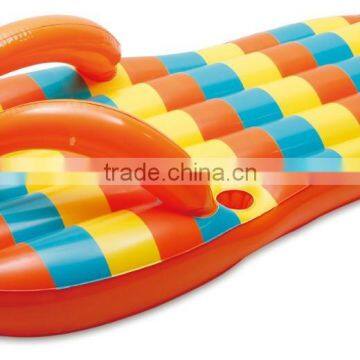 Promotional funny inflatable flip flop float with sunshine printing