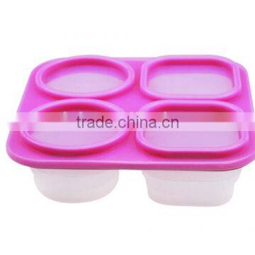 non stick Eco-friendly silicone Popular Folded Food Container /silicone folding container