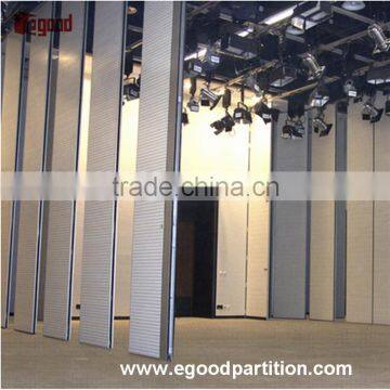 Magnesium base board operable partition wall