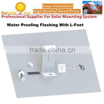 Aluminum Shingle Roof Aluminum Flashing for solar panel mounting system water-proofing