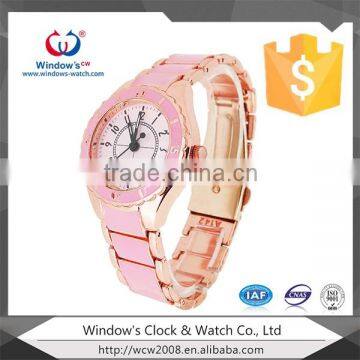 Custom alloy fashion lady hand watch