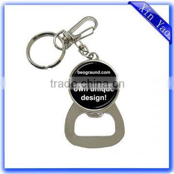 Factory Promotion Antique Zinc Alloy Custom Bottle Opener Keychain photo-2