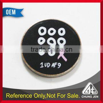 China Supplier cheap custom metal soft cloisonne trolley coin token