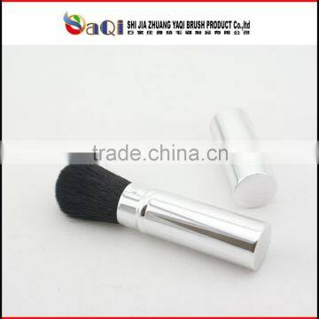 pocket silver retractable powder brush