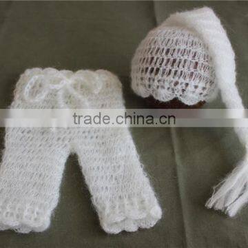 Hand Crochet Newborn Christmas Prop Baby Photo Prop