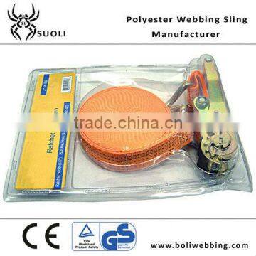 Polyester webbing sling 1 inch 2" and 4" Ratchet tie down( Lifting ratchet Lashing Straps)