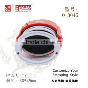 Self Inking Stamps (Oval Size:30x45mm, Red BODY) photo-4