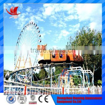 Manufacturer direct twist roller ride mini fairground rides small roller coaster for sale