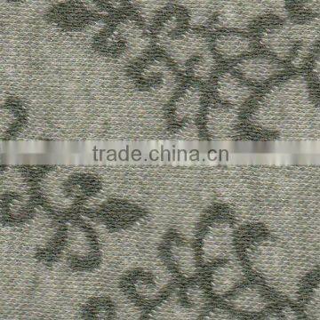 poly+wool spun poly jacquard interlock knitting fabric