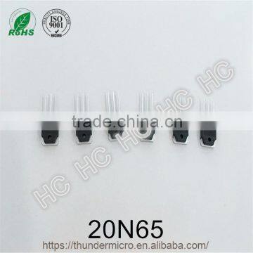 20N65 mosfet TO-220F 20A 650V Field-Effect transistor