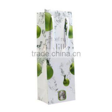 foldable recyclable promotion wine paper bag