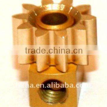 OEM CNC machining brass pinion gear assembly,brass pinion gears/precision brass bevel gears,small high precision gear