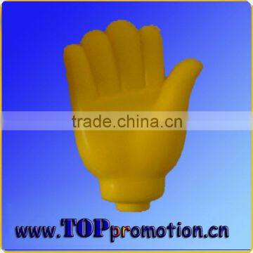 pu soft hand pu finger finger shape anti stress ball pu foam finger hand with stick