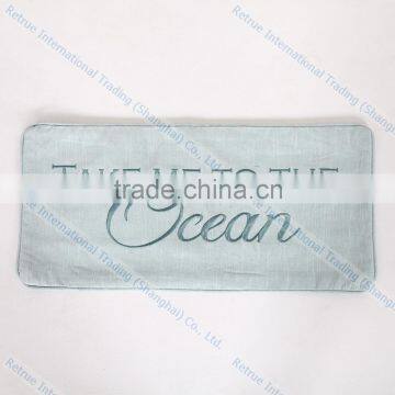 Fancy Decorative Throw Couch Pillows Embroidered Ocean Style Cushion Covers