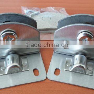 HJ-064 New Design 10cm Semicircle Single Hinge Glass Cabinet Hinge Made in China Display Cabinet Hinge photo-3