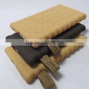 Handy Cookie Shaped Power Bank Mini Portable Power Bank Charger 4000mah