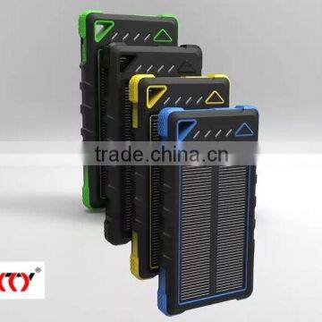 New design,5000mah Solar energy power bank ,portable charger for mobile phone