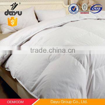 Wholesale hotel white plain duck goose down quilt printed down quilt duvets bedding set china supplier custom quilt