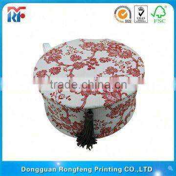 Promotion round pvc jewelry box