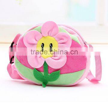 Flower plush child messenger bag for 3-6years old