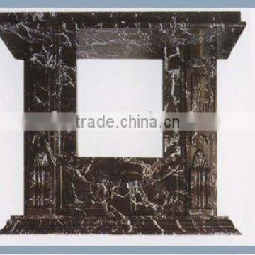 marble mosaic fireplace