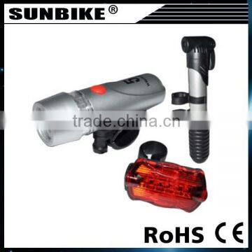 bicycle light kit light and pump