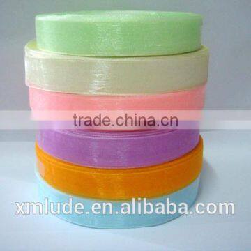 Green Purple Pink Organza Ribbon photo-2