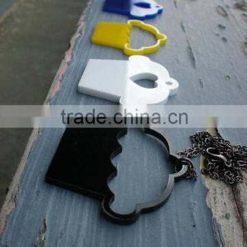 Wholesale Blank Clear Plastic Owl Laser Cut Acrylic Key Chain photo-6