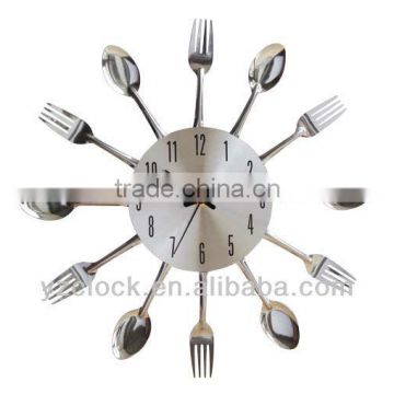 Stainless iron kitchen clock