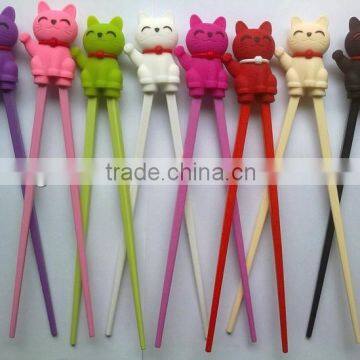 New Idea Design Cartoon Silicone Chopsticks for baby learning