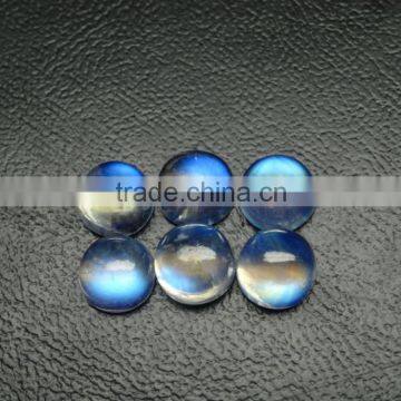 AAA Quality Rainbow Moonstone Round Shape Cabochon Very High Quality Stone photo-3