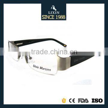Latest Popular Gentleman Half Metal Frames With Spring Hinge Optical Glasses Frames SM4020 photo-1