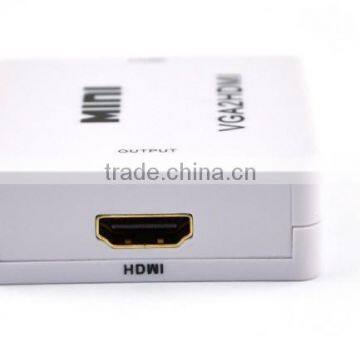 Hot Sell Mini VGA TO HDMI Converter , Vga2hdmi Converter Dengan With Audio 1080P 3D photo-4