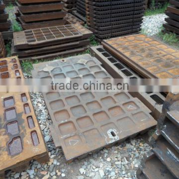 High manganese steel jaw plate for jaw crusher