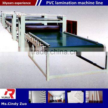 High Automatic Gypsum Board PVC Laminating Machine/automatic PVC Laminated Gypsum Ceiling Board Production Line