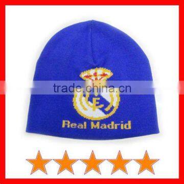 100% acrylic knitted football hat