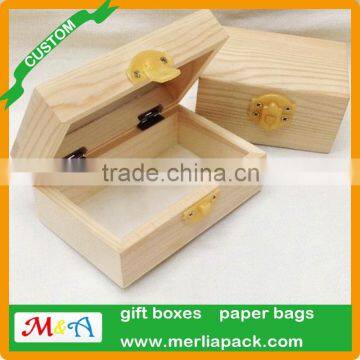Plastic Clasp Latches Treasure Chest Wooden Coin Box Hard Wood Money Bank Piggy Bank Box